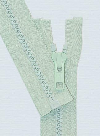 13" Vislon Zipper ~ YKK #5 Molded Plastic ~ Separating - 823 Light Mint (1 Zipper / Pack) image 2