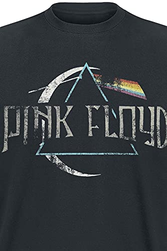 PINK FLOYD Logo Homme T-Shirt Manches Courtes Noir Regular/Coupe Standard - Les Beatles, Paul McCartney, John Lennon, RIngo Starr, George Harrison PINK FLOYD Logo Homme T-Shirt Manches Courtes Noir Regular/Coupe Standard – Image 4