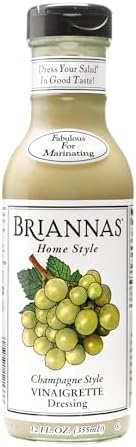 Briannas Home Style Champagne Vinaigrette Dressing, Gluten Free, 12 oz
