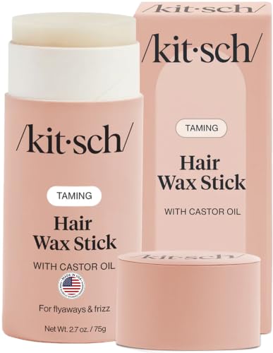 Kitsch Hair Wax Stick for Women & Men - Anti-Frizz and Fly Away Hair Tamer No Residue Hair Finishing Stick | All Day Hold Styling Product - 75g