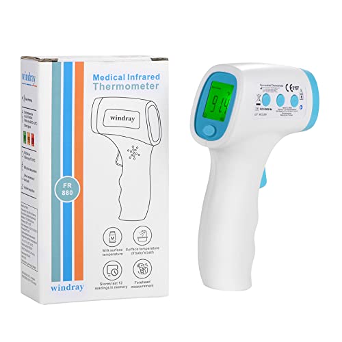 Non-Contact Infrared Forehead Thermometer For Baby And Adults,No Touch Instant Read Digital Infrared Thermometer Gun With Fever Alarm, Touchless Kids Thermometer, Instant Accuracy Readings #TOP18