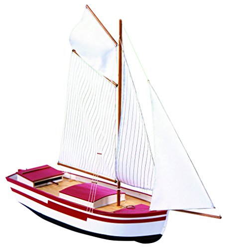 Maquette Le Cotier réplique de bateau traditionnelle en bois noble