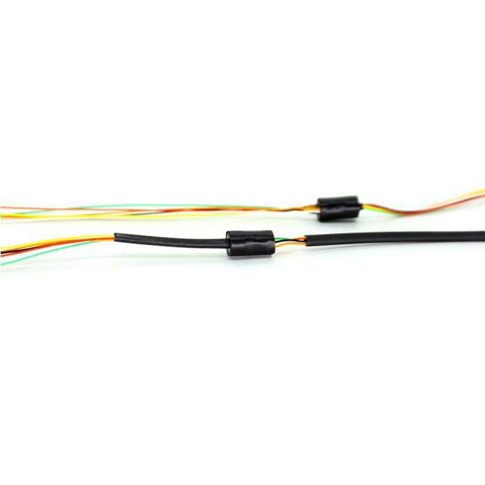 Taidacent Mini pierścień ślizgowy PTZ do samodzielnego montażu, elektryczne złącze styków obrotowych, mały pierścień ślizgowy (OD6,5 mm, 6-drożny 1A)