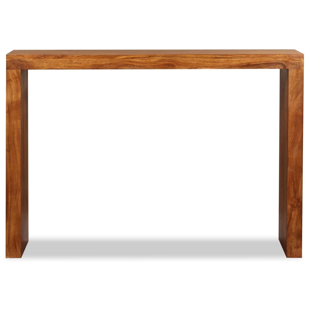 Générique Tavolo consolle in legno massiccio acacia finitura miele 110x40x76 cm | Realizzato a mano, legno duro tropicale, piano robusto, ideale come credenza o tavolo da corridoio