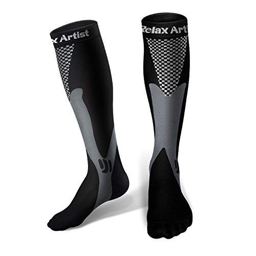 Compression Socks(20-30 mmHg) for Men Women, for Running, Pregnancy, Flight, Travel, Nursing, Boost Stamina, Speed Up Recovery, Better Blood Circulation, Blue,1 Pair (S/M)