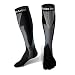 Joruby Graduated Compression Socks for Men &Women, Running Socks ,Sport Socks for Running, Nurses,Shin Splints,Flight Travel,& Maternity Pregnancy.Boost Stamina, (X/XL, Blue&Black-2 pairs)