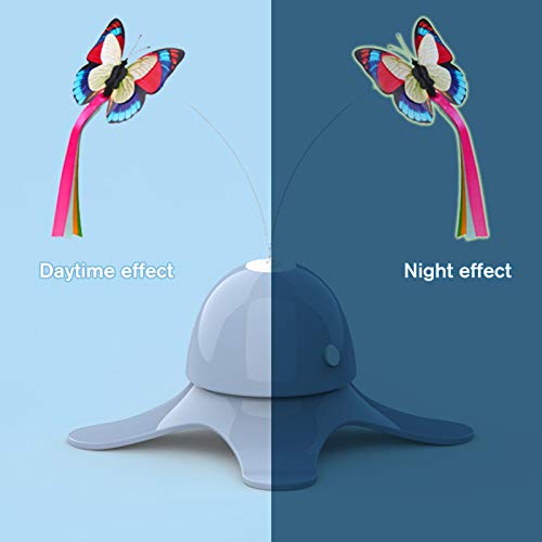 Brinquedo giratório elétrico interativo para gatos Adaskala Brinquedo giratório de 360 ​​graus para