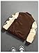 SOLY HUX Men's Letter Graphic Color Block Varsity Jacket Long Sleeve Y2k Streetwear Baseball Jacket Brown Graphic XX-Large