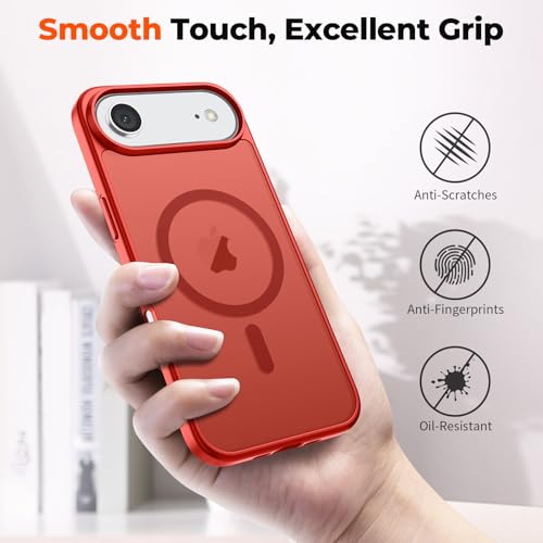 Coque iPhone Air MagSafe antichoc rouge pour éviter les bris d'écran - 6