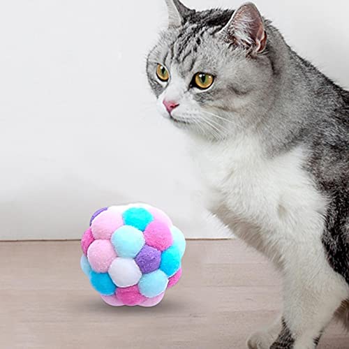 Leefasy Brinquedos Interativos para Gatos Brinquedos KICKER Bola Bolas Chilreantes Bolas de Brinqued