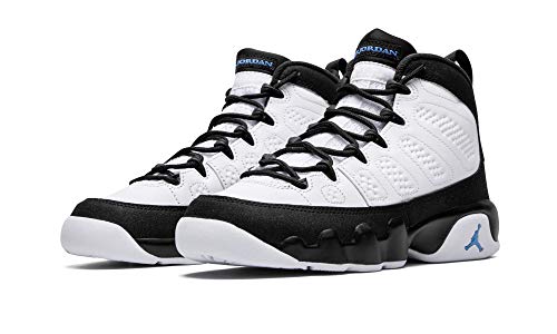 Big Kids Jordan 9 Retro University Blue/White-Black (302359 140) - 5.52