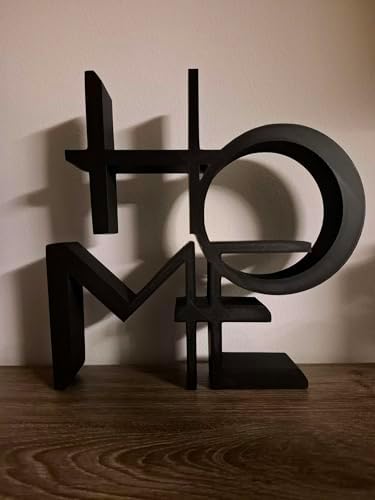 Escultura Decorativa HOME – Letreiro Moderno para Decoração | Des...