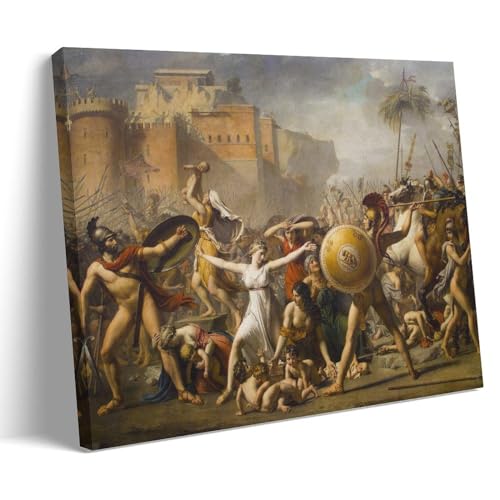 Toile Intervention des Sabines par Jacques-Louis David | Poster de 30x45 cm