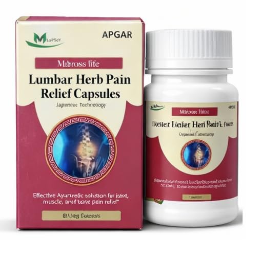 Lumbar Herb Pain Relief Capsules – Ayurvedic Back Pain Relief with Ashwagandha | Fast Relief for Back, Neck, Shoulder & Joint Pain | Herbal Joint Support Supplement (Pack of 1)