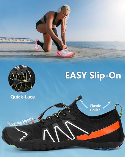 Image of Water Shoes for Women Men Quick-Dry Barefoot Shoes Breathable Aqua Socks for Swim Beach River Pool Lake Hiking Surfing Kayaking