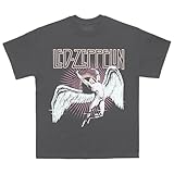 Led Zeppelin Vintage Dark Icarus T-Shirt, Charcoal, Large