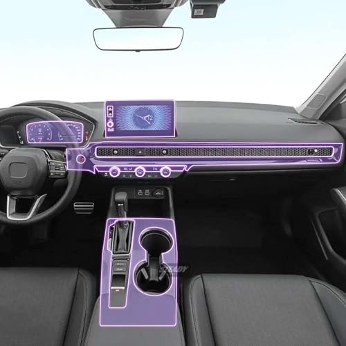 Film PPF Honda Civic 2022-2023 : protection invisible haut de gamme console et écran
