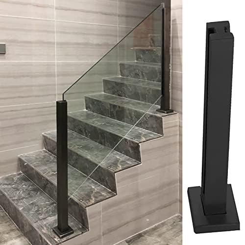 Barandilla de cristal moderna para escaleras de acero inoxidable para uso interior y exterior