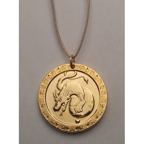 Zahnfee.me Medalla Dragón del Ratoncito Pérez - Bronce Dorado Cover
