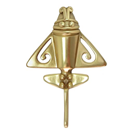 Image of Colombian Emerald & Multi-Material Options | Quimbaya Flyer Lapel Pin | Ancient Alien Golden Jets Collection