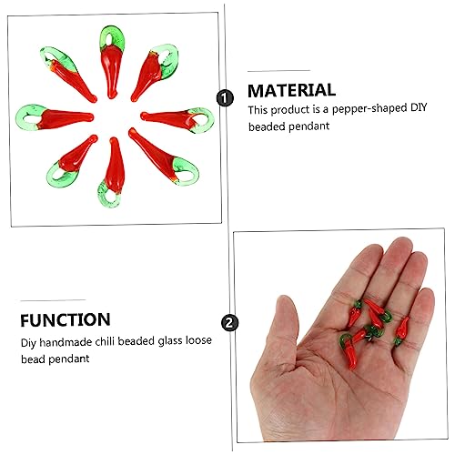 Perles piment pour fabrication de DIY charms bracelets jojofuny