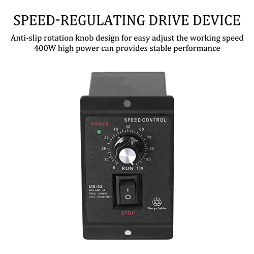 Regulador de velocidad continuo para motor asíncrono monofásico con control electrónico estable 4