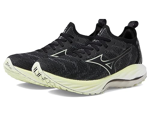 Mizuno Womens Wave Neo Wind Running Shoe, Undyed Black-Starlight, 10 Regular