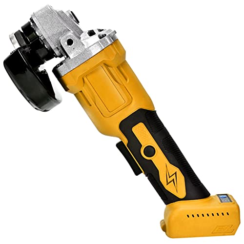 21V Cordless Angle Grinder Electric Angle Grinder For Cutting And Grinding With 3.0Ah Battery & Fast Charger,Yellow #TOP1