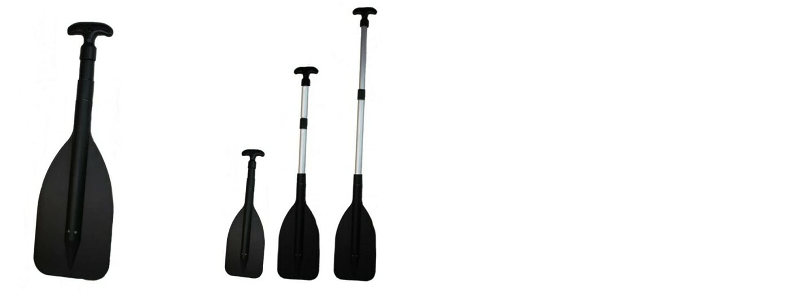 Teleskoppaddel von 55 cm auf 107 cm teleskopierbar | Stechpaddel | Hilfspaddel | Notpaddel | Paddel für kleine Boote