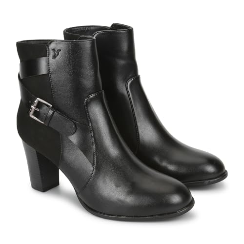 Image of YOHO Women Comfortable Boots Collection | Extra Cushioned Foot Bed And Skin Friendly Ankle Boot With Heels | Trendy, Stylish, Casual Boots | Winter, Snow And Holiday Outings