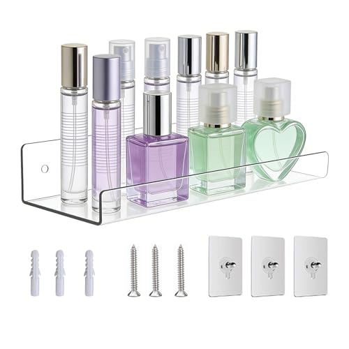 Generisch Acrílico e para la pared, organizador transparente para plantas, almacenamiento de cocina en la pared, para oficina, salón, dormitorio, almacenamiento, libros, plantas, marcos de fotos