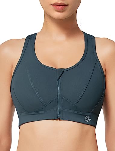 Yvette Soutien-Gorge de Sport Zippée Devant Dos Nageur avec...