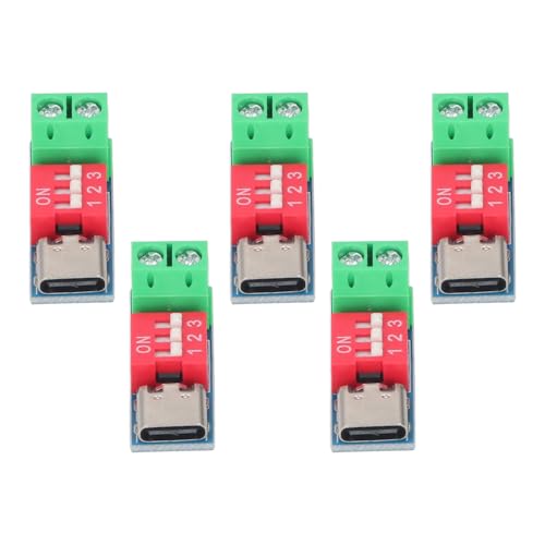 Ausla Módulo de Placa de Fuente de Alimentación con Amplio Rango de Voltaje de Entrada para Varios Kits Compatibilidad con el Dispositivo 5pcs