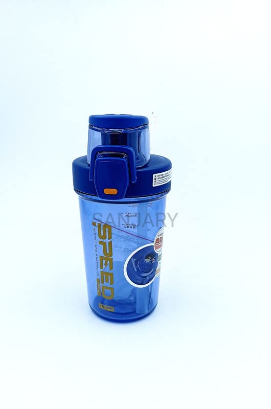 SANJARY Hard Plastic Water Bottle - 500 ml BPA Leak Proof for Office, Gym, Home, Kitchen, Hiking, and Travel (Color:-Blue)