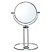 Produktbild HIMRY Designed Faltbare Kosmetikspiegel 5X Vergrößerung, 5 inch 360° drehbar doppelseitiger Spiegel : normal und 5 - Fach Vergrößerung, verchromten, Tisch Spiegel unterwegs Spiegel KXD3124-5x