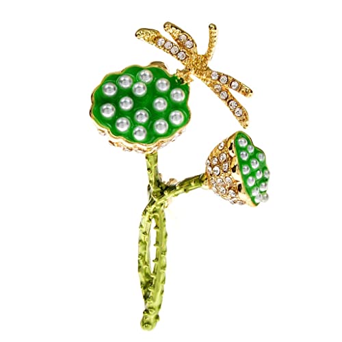 Broches strass et perles épingle fixe col pour tenue d'été