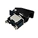 ESUPPORT 12V 20A Black Cover Rocker Toggle Switch SPST ON/Off Car Truck Boat 2Pin Pack of 5