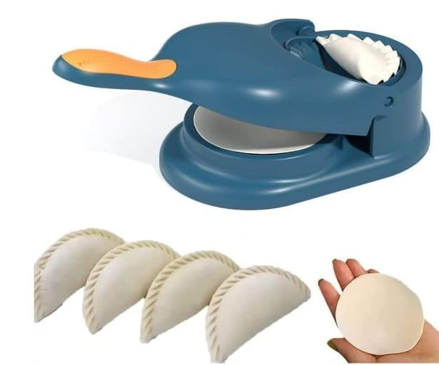 Luckymorden 2in1 Mini Puri Press | Momos Maker Machine|Dumpling Gujiya Making | Small Puri Maker | Pack of 1Pcs, Plastic