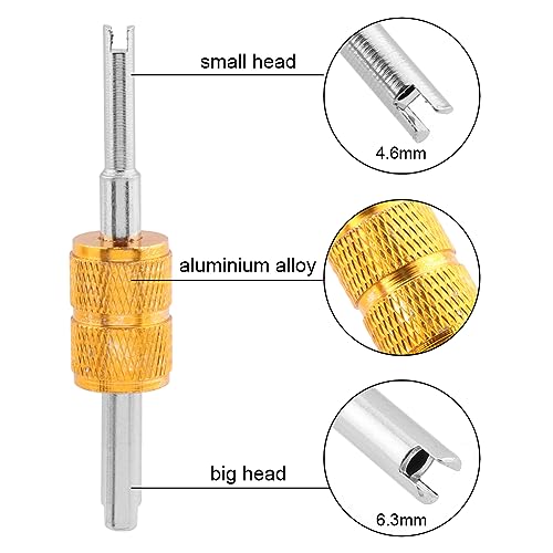 Image of 8 pcs Tire Valve Core Removal Tool Set, Single and Double Heads Valve Stem Core Remover Tire Repair Tool for Quickly Remove or Install the Car Air Conditioning and Tire Valve Core(Multicolor)