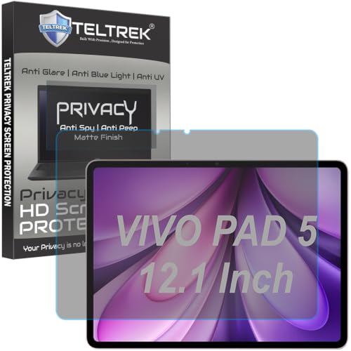 Image of Privacy Matte Anti Peep Screen Guard Compatible With Vivo Pad5 / iQOO Pad 5 Tab (12.1 Inch Tablet) Anti Spy Screenguard Not a Tempered Glass Screen Protector