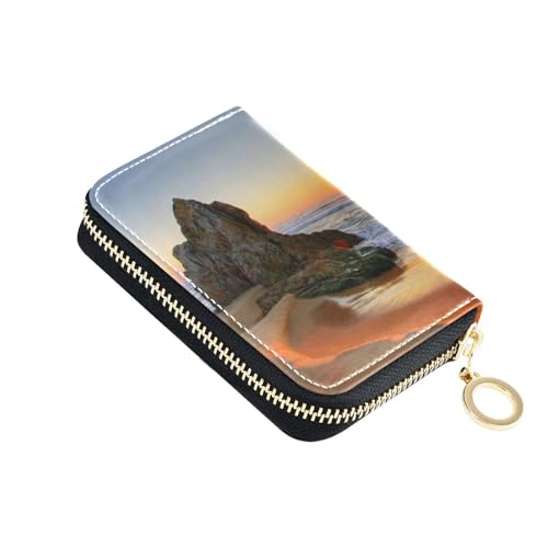 Women PU Leather Coin wallet, Zipper Purse RFID Blocking Card Holder Organizer