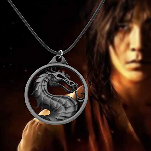 Faadbuk Mortal Kombat Vintage Charms Jewelry Mortal Kombat Lover Gift Mortal Kombat Dragon Amulet Necklace & Keychain For Family Friend (Dragon Nk-S) #TOP4