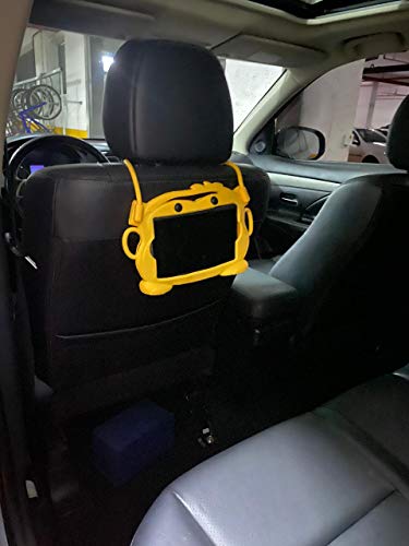 Capa Tablet 7 Suporte Veicular Universal Encosto Carro Infantil Bichinho Amarelo
