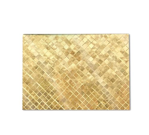 Image of Glossy Glitter Gaming Skin Compatible with HP Envy x360 16 inch (2023) - Gold Tiles - Premium 3M Vinyl Protective Wrap Decal Cover - Easy to Apply | Crafted in The USA by MightySkins