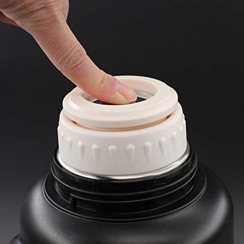 Caja de almuerzo Termo de viaje grande de acero inoxidable para café, té, agua, doble pared, con aislamiento al vacío - Imagen 7
