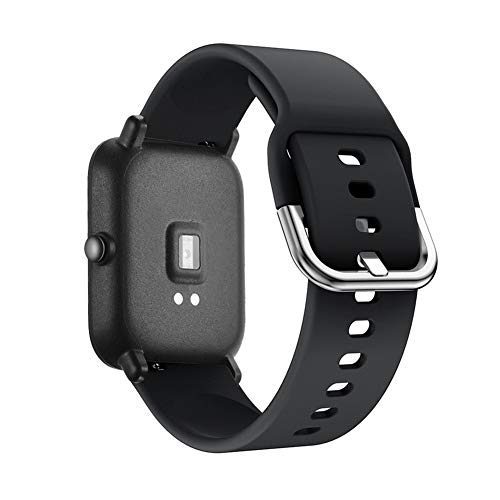 Saisiyiky Saisiyiky Correa Pulsera Compatible con GTS Banda de Silicona/Ajustable para Smartwatch Reemplazo de Correa(Nergo)