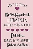 Lehrerin Berufsschule: Berufsschullehrerin Geschenk zum Abschied Notizbuch A5 Dot Grid für Berufsschul-Lehrerin ein Dankeschön für beste Lehrkraft schönes Danke Abschiedsgeschenk Buch für Notizen
