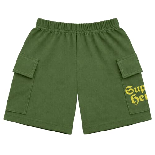 Image of Kuchipoo Boys Cotton Cargo Shorts | Elastic Waistband | Double Pocket Shorts | Summer Casual Wear for Kids- Pack of 3