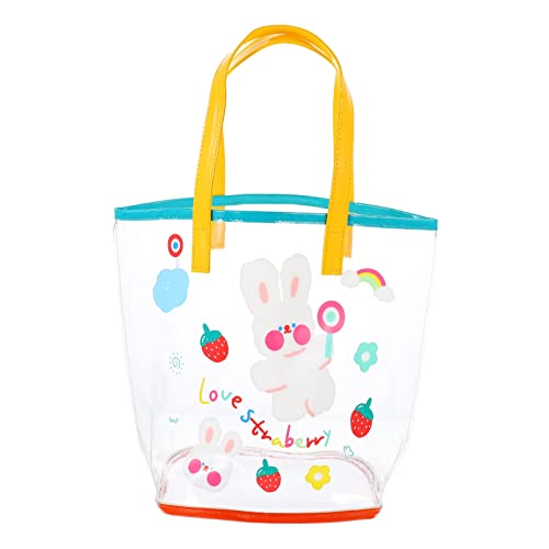 Homoyoyo bolso de dibujos animados storage bags sling bag bolsa de playa de malla bolsa de playa para niñas bolsa de playa transparente bolso de viaje transparente de polivinilo