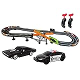 Dragon-i Toys Fast & Furious Ultimate Speed Slot Car Racing Track Police Car Dodge Charger New